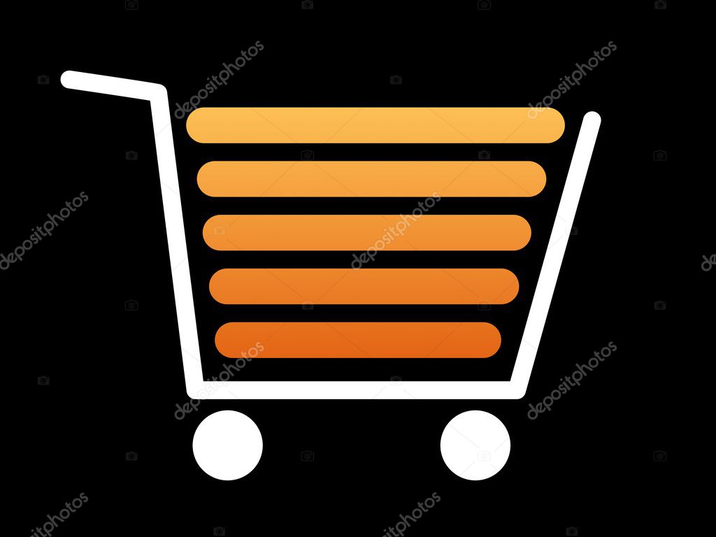 shopping cart white