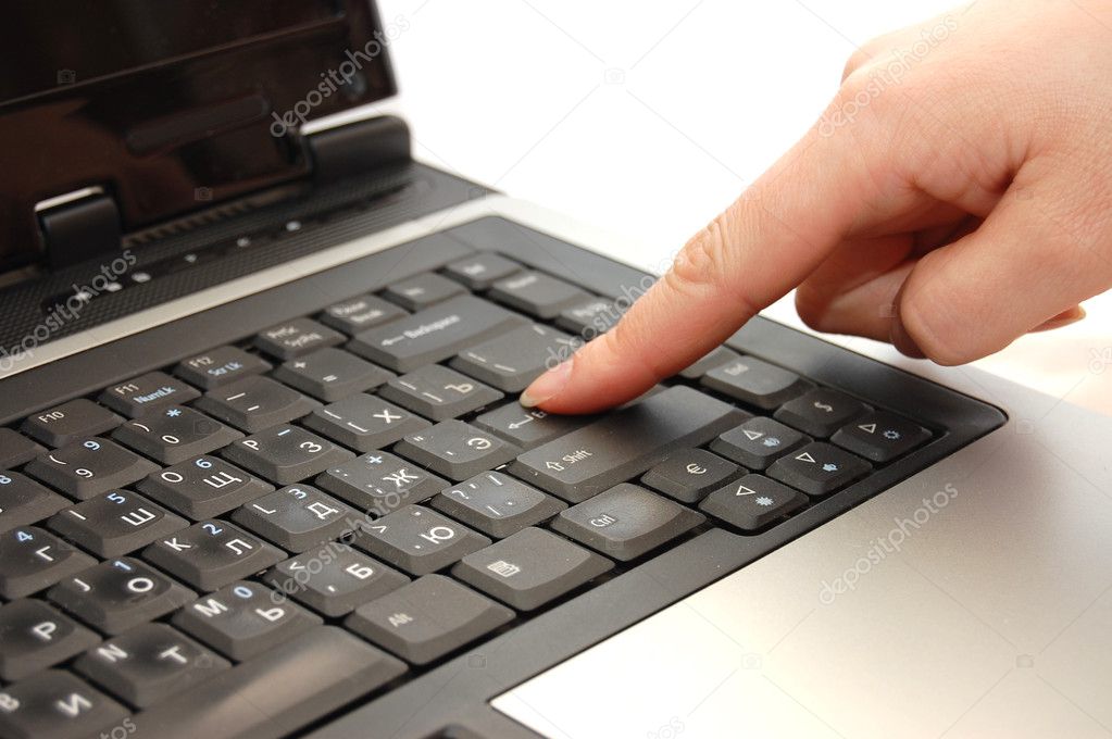 laptop typing