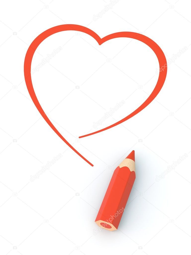 heart pencil