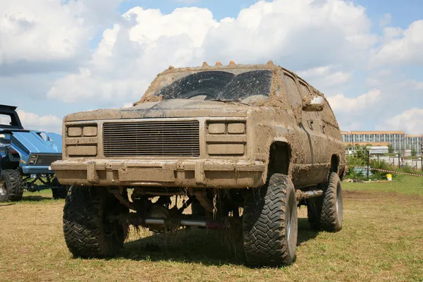 Dirty offroad car