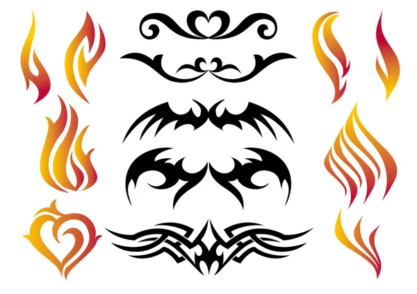 Fire tattoo vector by beaubelle Stock Vector tattoo vector