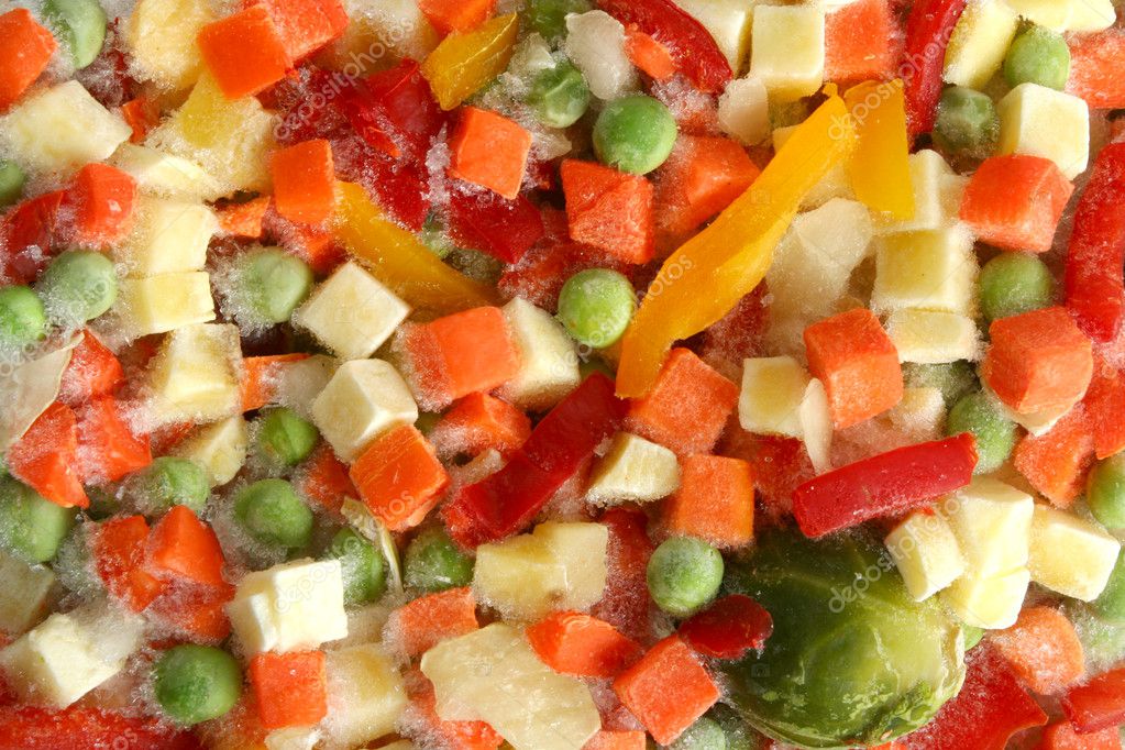 Frozen Mixed Vegetables Stock Photo Masic