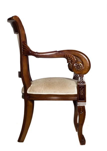 Antique armchair side view