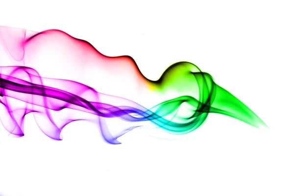 gradient colored smoke abstract