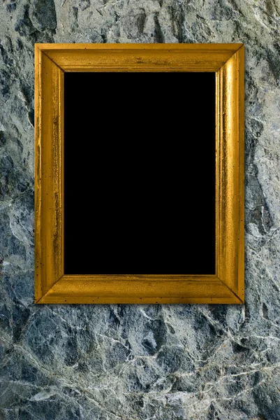 Stone background with vintage frame