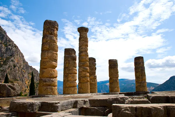 The temple of Apollo in Delphi, Greece