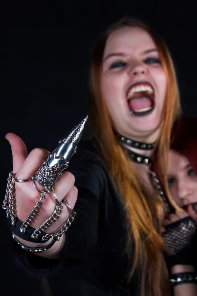 Goth girls Fuck you by DoctorKan Stock Photo Editorial Use Only