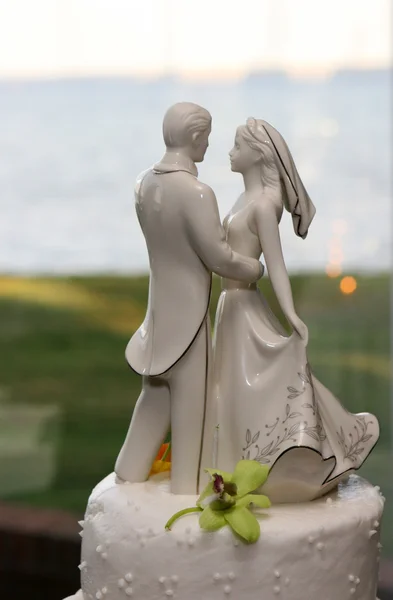 Wedding Cake Topper by Steven Frame Stock Photo