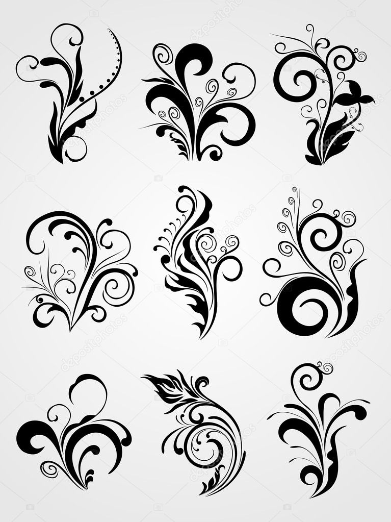 Graphic Floral Designs