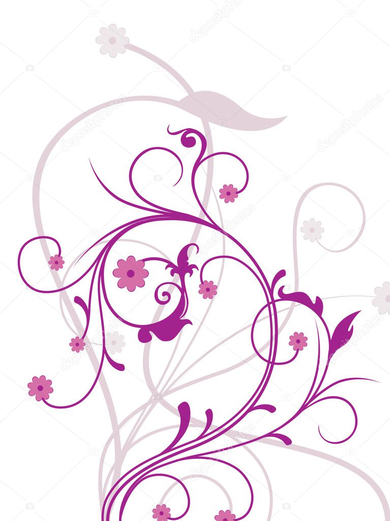 Purple White Background