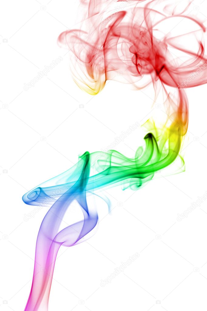 Rainbow Smoke Background