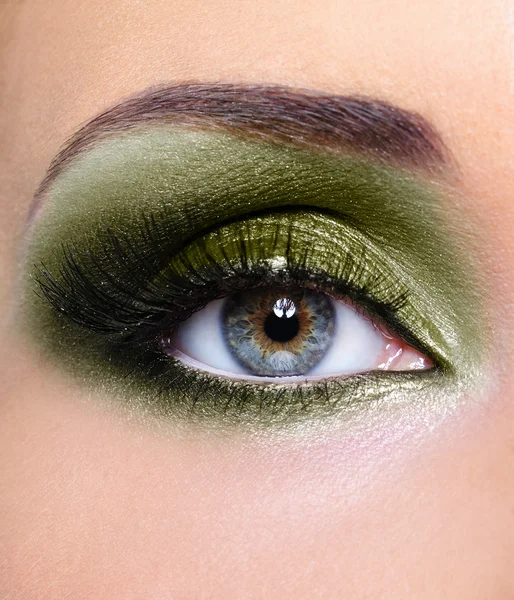 Make-up woman eye khaki eyeshadows