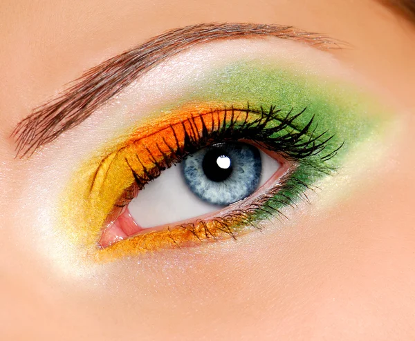 Multicolored Ceremonial make-up