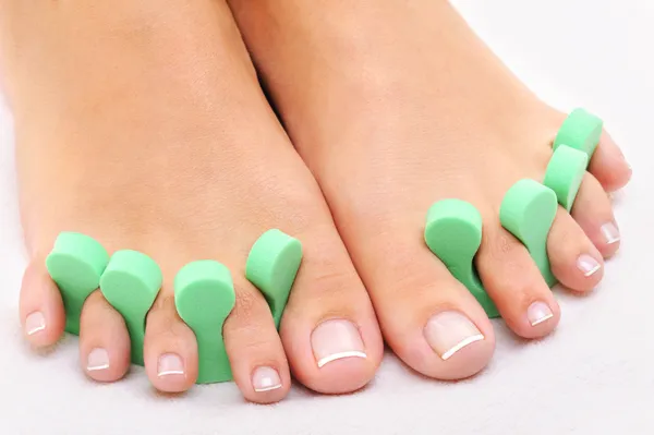 Beauty treatment photo of clean feet