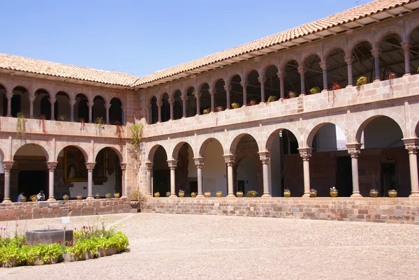 Spanish Colonial cloister courtyard,