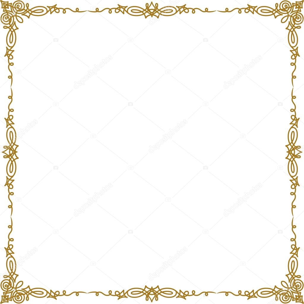 golden corner border