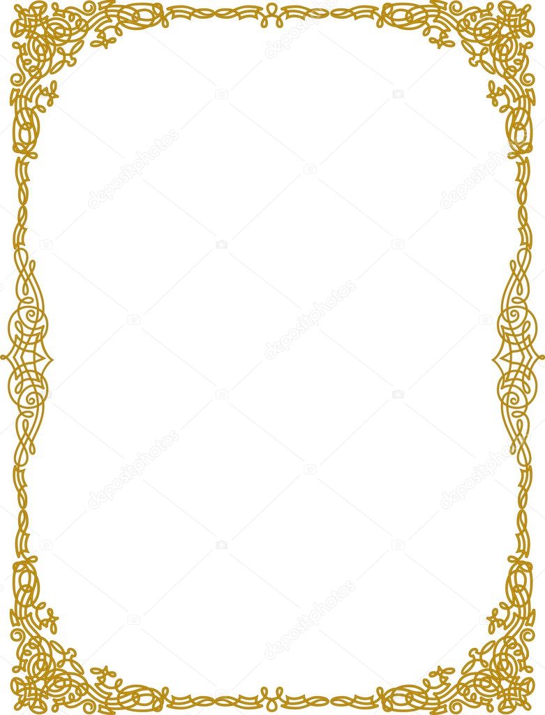 Golden Page Border