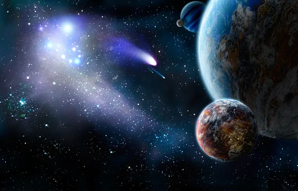 Comets attack from space