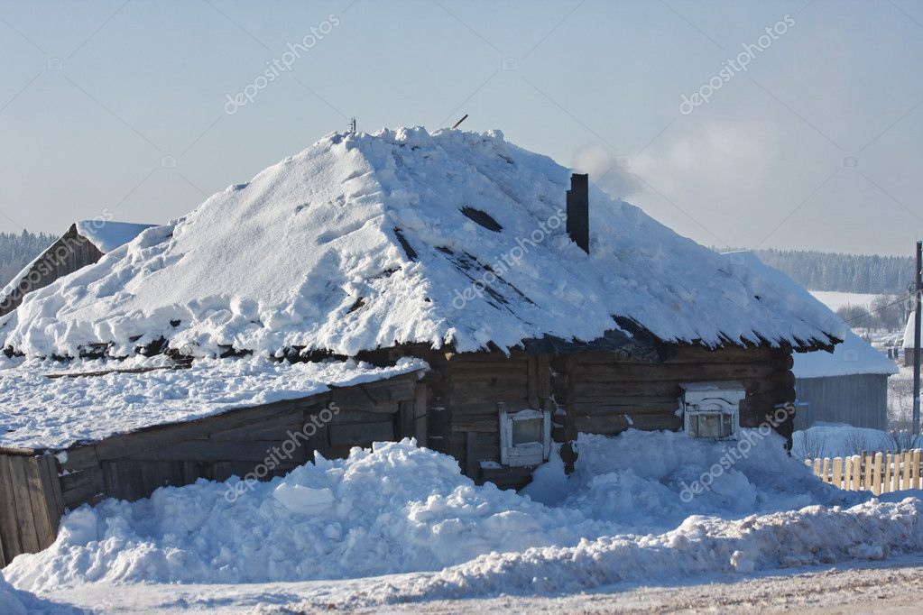 Фото и картинки домик в деревне зимой Фото и картинки домик в деревне зимой