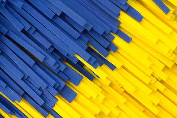 Abstract yellow and blue strip facture