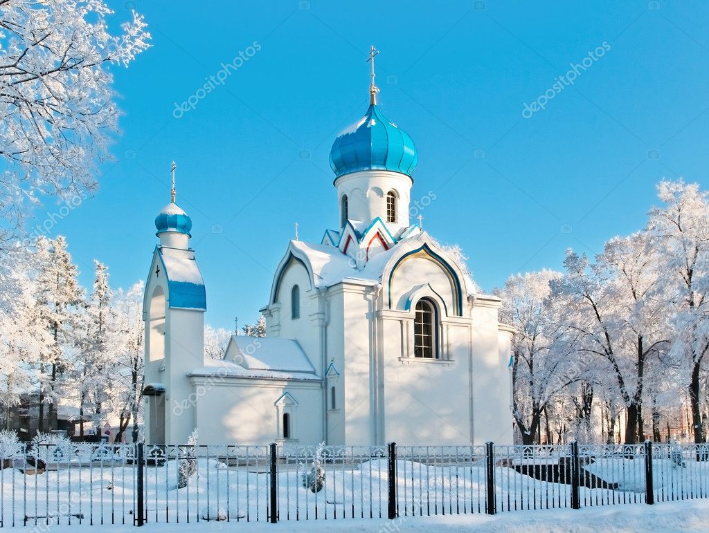 winter church