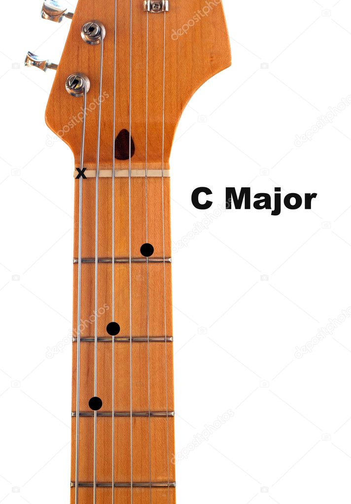C Major Guitar Chord Diagram  U2014 Stock Photo  U00a9 Deepspacedave