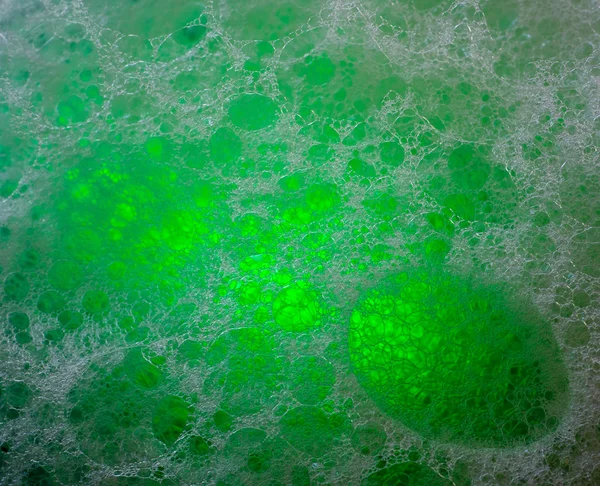 Toxic Waste Bubbles Glowing Green