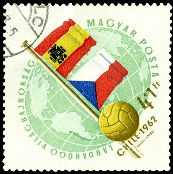 Postmark. World football cup in Chile
