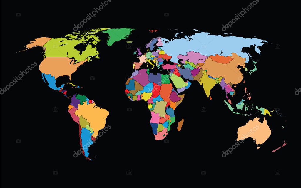 Mapa Mundial Vector Gr Fico Vectorial Cifotart Imagen