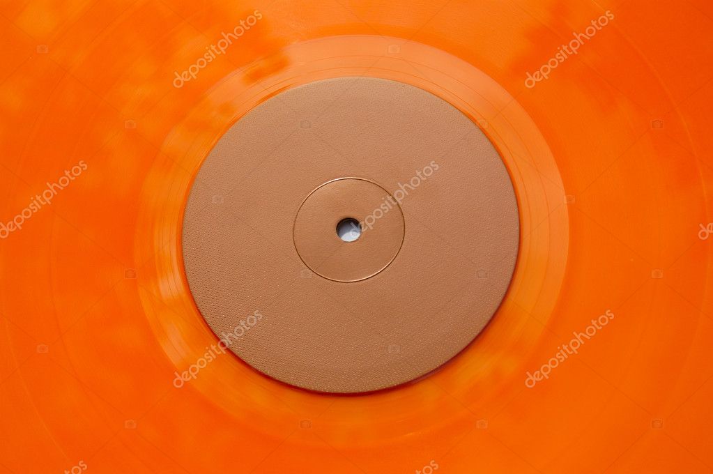 orange vinyl record