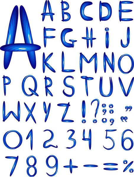Original dark blue font