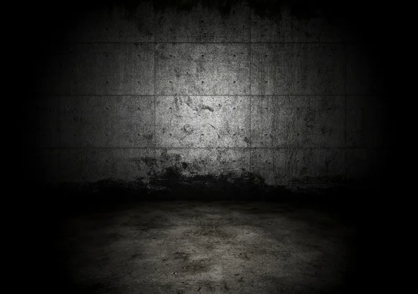 An empty dark dungeon wall