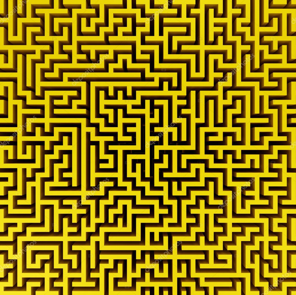 Yellow Scary Maze Game