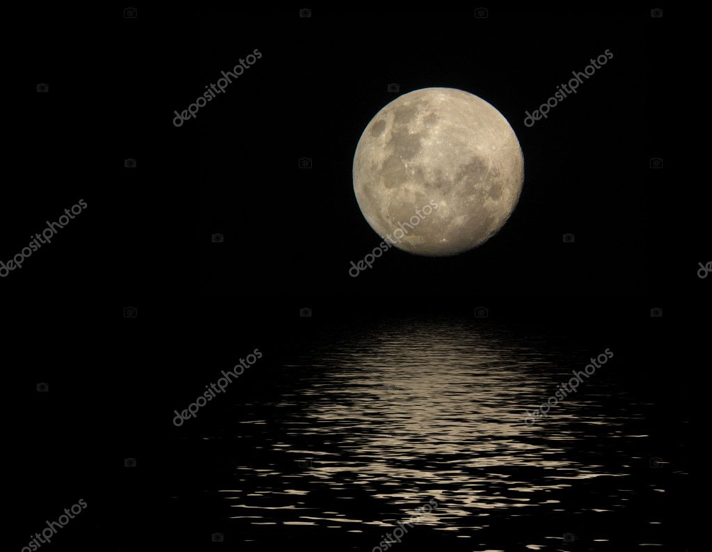 moon on water