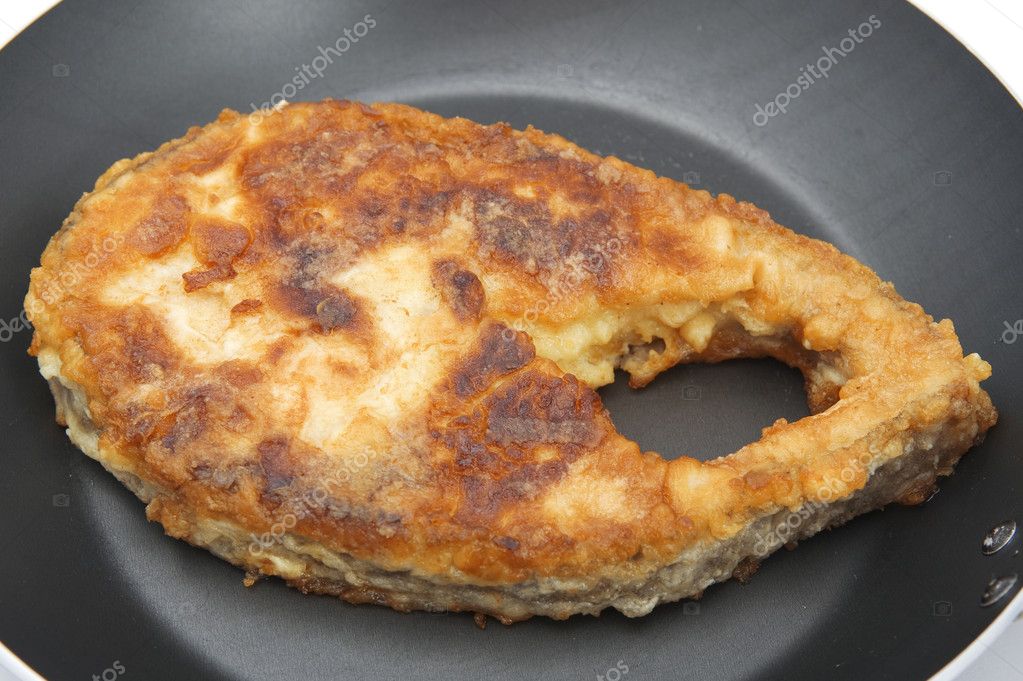 Fried fish steak macro — Stock Photo © Garry518 1688040