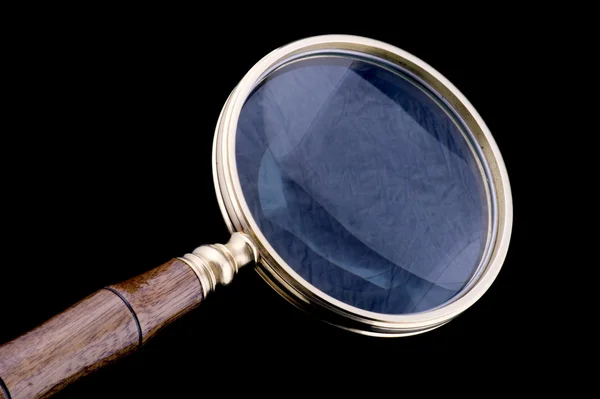 Magnifying glass close up