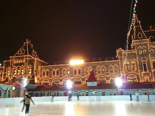 Skating-rink on red square in moscow