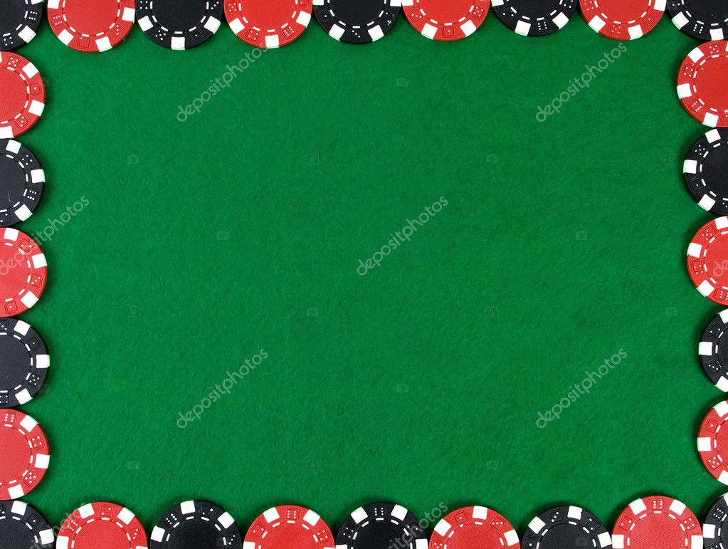 Framed poker chips