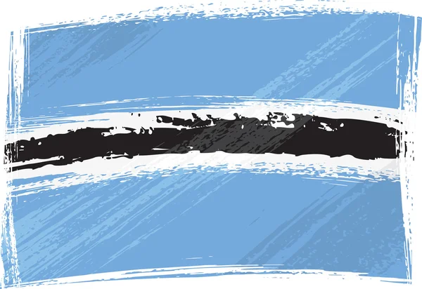 Grunge Botswana flag by