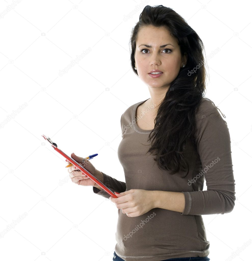 Woman With Clipboard