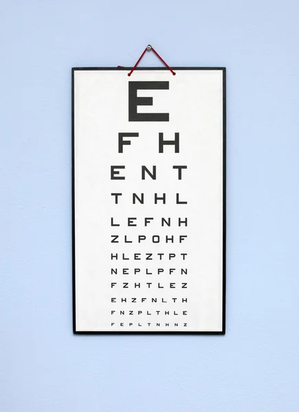 Optometry chart
