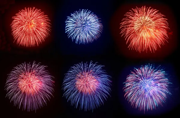 Six beautiful fireworks
