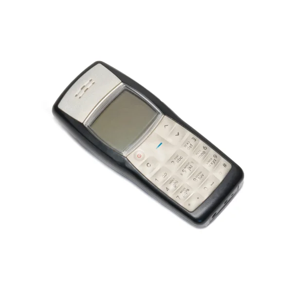 Silver retro mobile phone