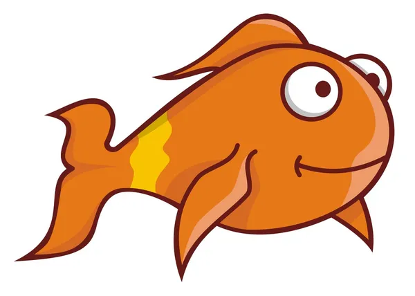 dead goldfish cartoon. Stock Vector: Goldfish cartoon