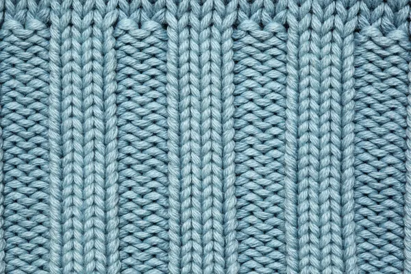 Blue knitted fabric texture