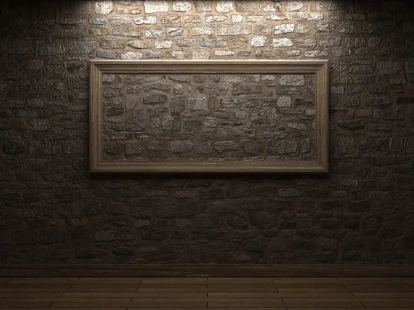 Masonry wall with wood frames made in 3d —Photo by icetray