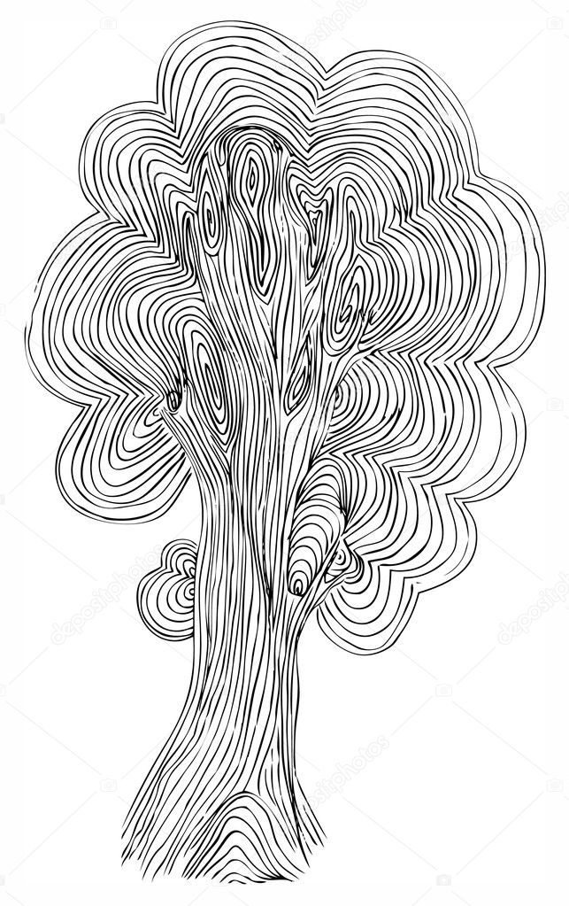 Pencil Sketch Tree