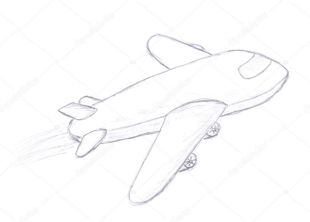 Plane Outline Drawing