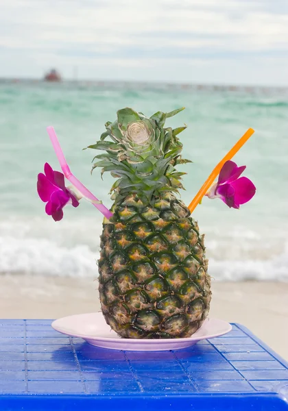 Tropical pineapple cocktail drink