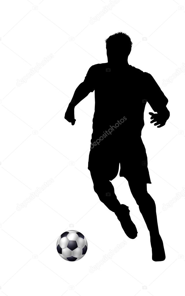 soccer silhouette